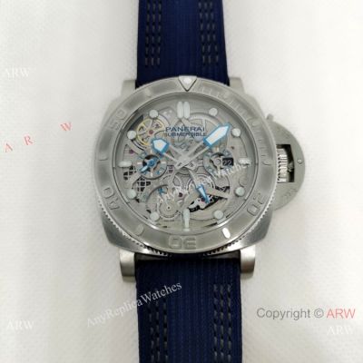 Chinese Replica Watches Panerai Submersible EcoPangaea Tourbillon GMT Watch PAM 1108